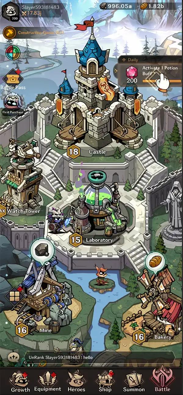 Idle Titan Slayer : Action RPG screenshot 2