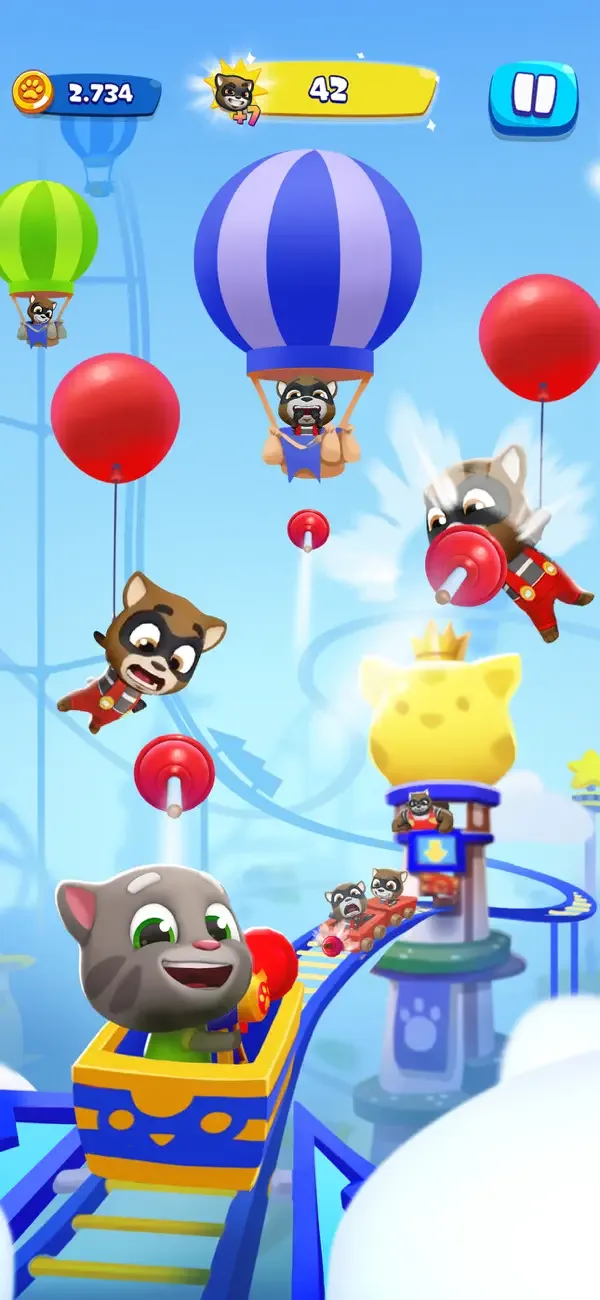 Talking Tom Blast Park screenshot 1