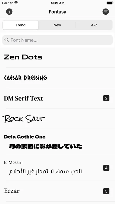 Fontasy - Font Browser screenshot 2