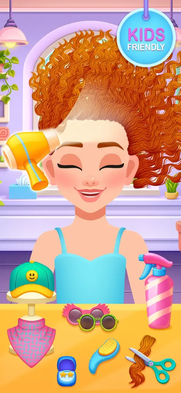 Hair Salon Games For Kids screenshot 1