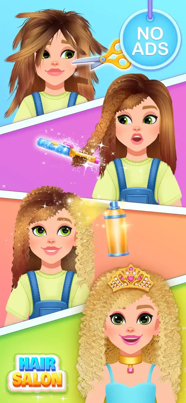 Hair Salon Games For Kids screenshot 2