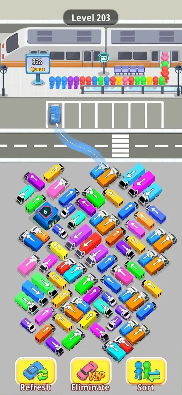 Traffic Out - Car Bus Jam 3D screenshot 1