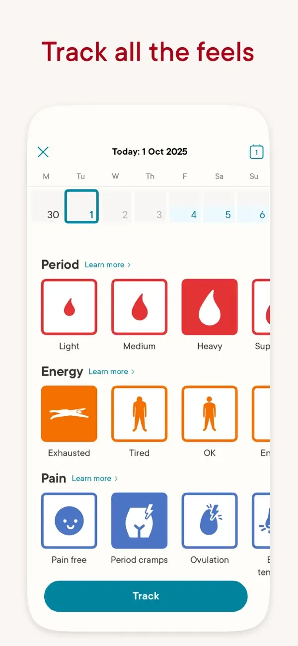 Clue Period & Cycle Tracker screenshot 3