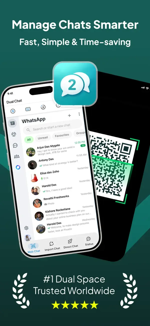Web Messenger - Dual Chat screenshot 1