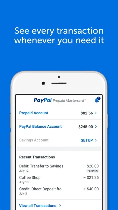 PayPal Prepaid screenshot 1