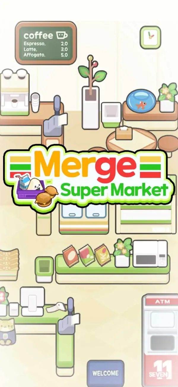 Merge Supermarket : Merge Game screenshot 1