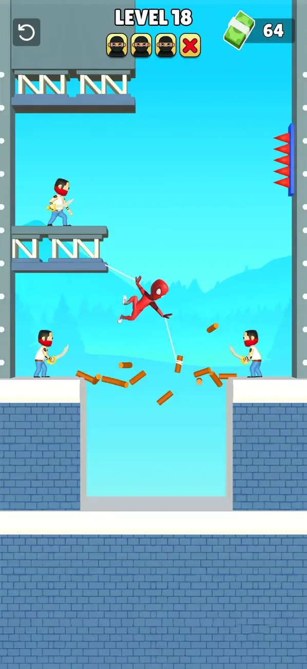 Web Battle 3D: Swing Hero screenshot 2
