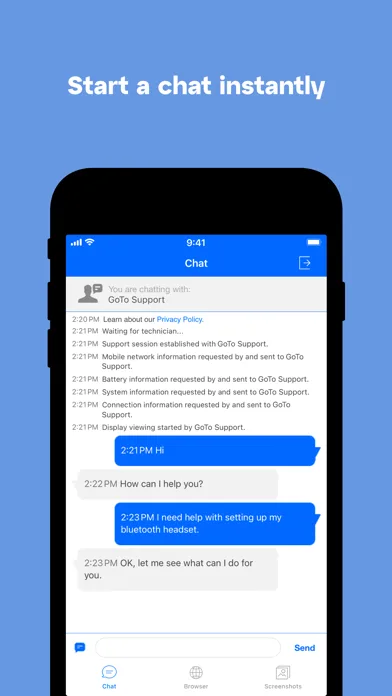 LogMeIn Rescue Customer screenshot 3