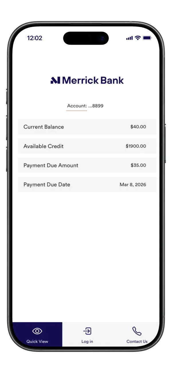 Merrick Bank Mobile screenshot 3