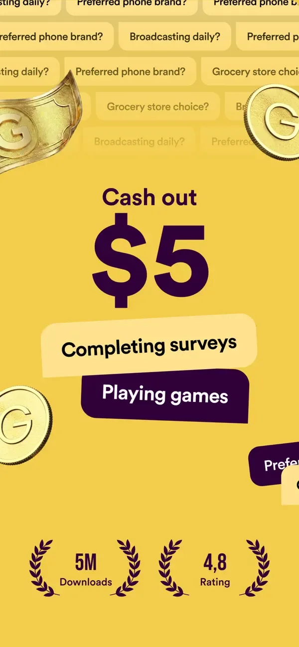 Golden Surveys - Earn Cash screenshot 1