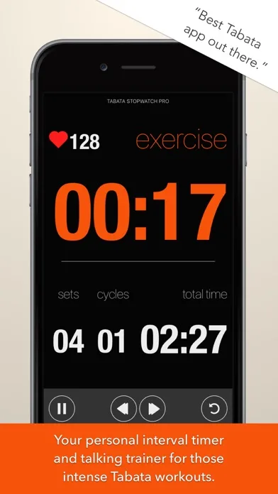 Tabata Timer and HIIT Timer screenshot 1