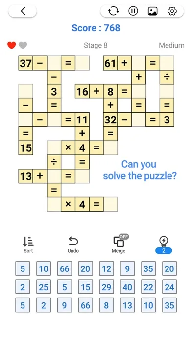 Cross Number - Math Puzzle screenshot 3