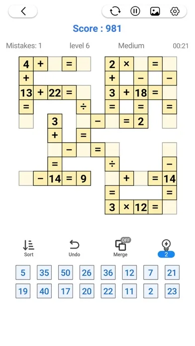 Cross Number - Math Puzzle screenshot 4