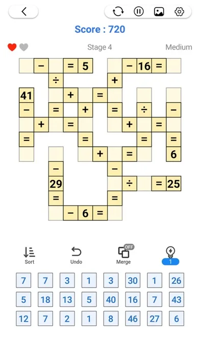 Cross Number - Math Puzzle screenshot 5