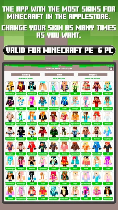 Skins for Minecraft PE & PC - Free Skins screenshot 1