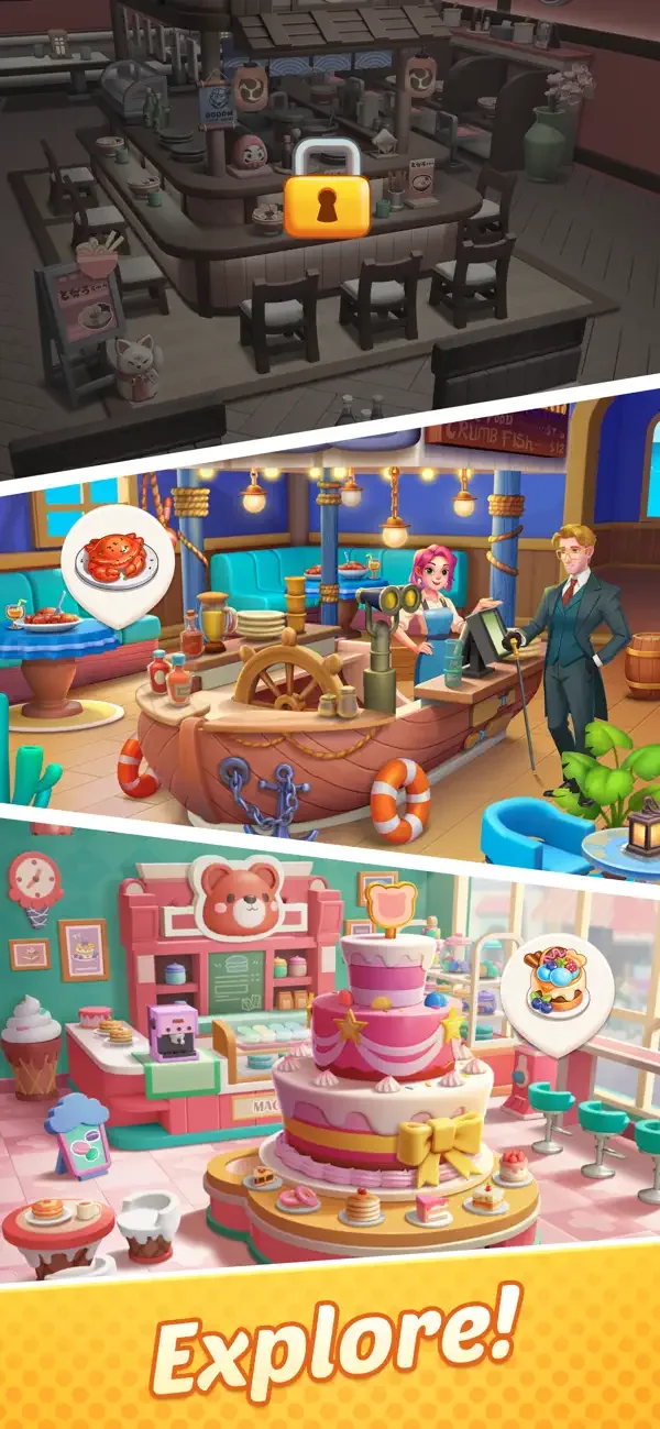 Gossip Street: Merge & Cook screenshot 3