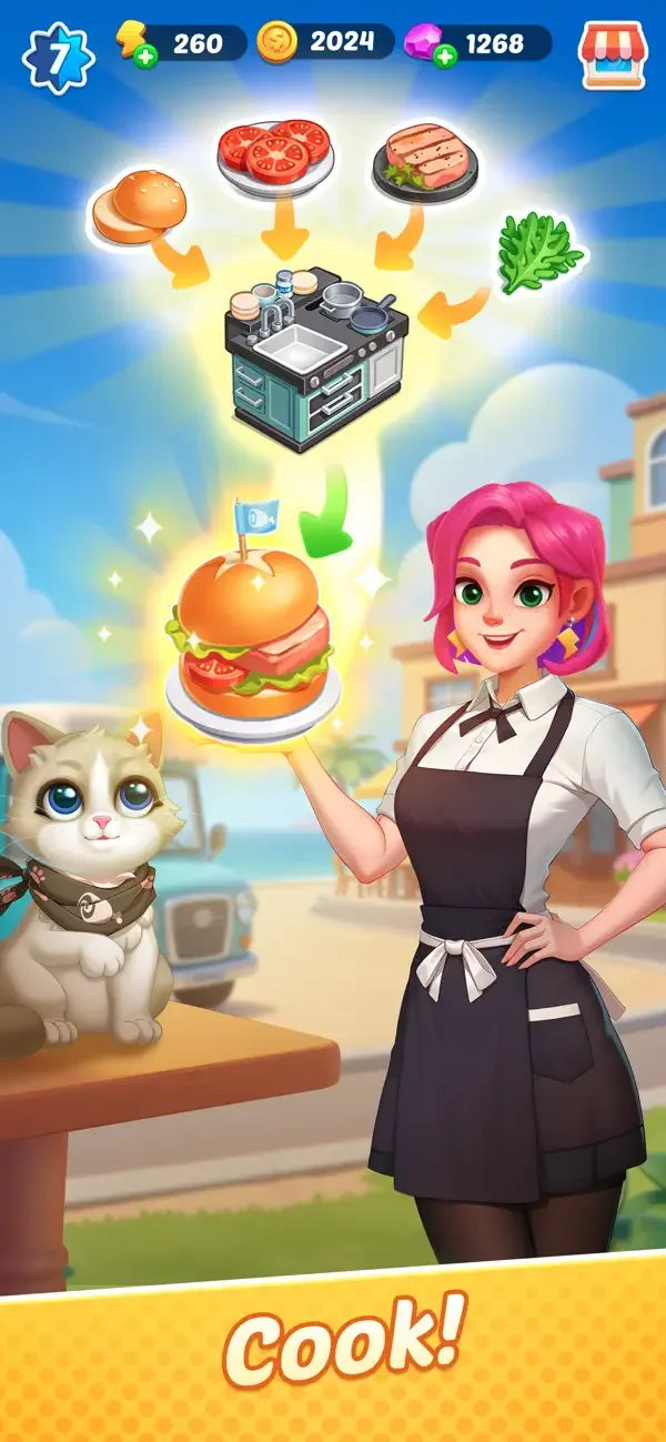 Gossip Street: Merge & Cook screenshot 5