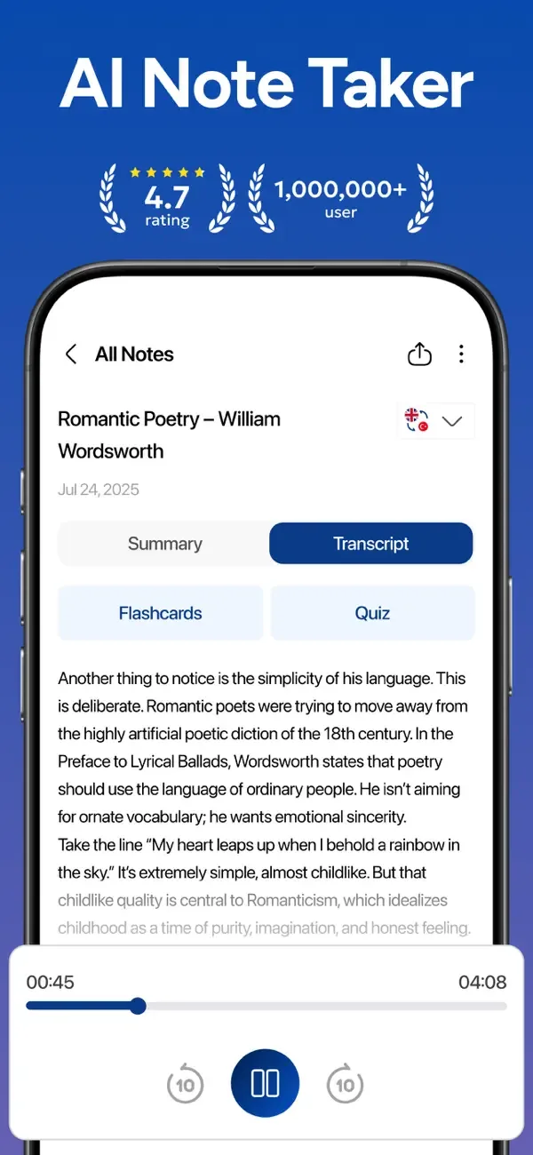 AI Note Taker - NotebookAI screenshot 1