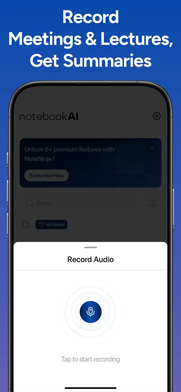 AI Note Taker - NotebookAI screenshot 3