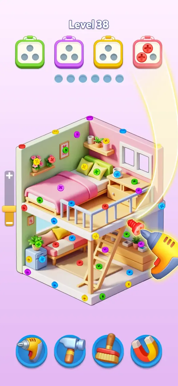 Screw Project: ASMR Home screenshot 2