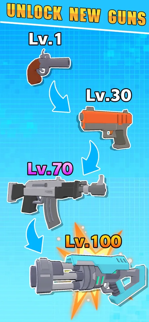 Weapon Gun Run Games: Gunclans screenshot 1