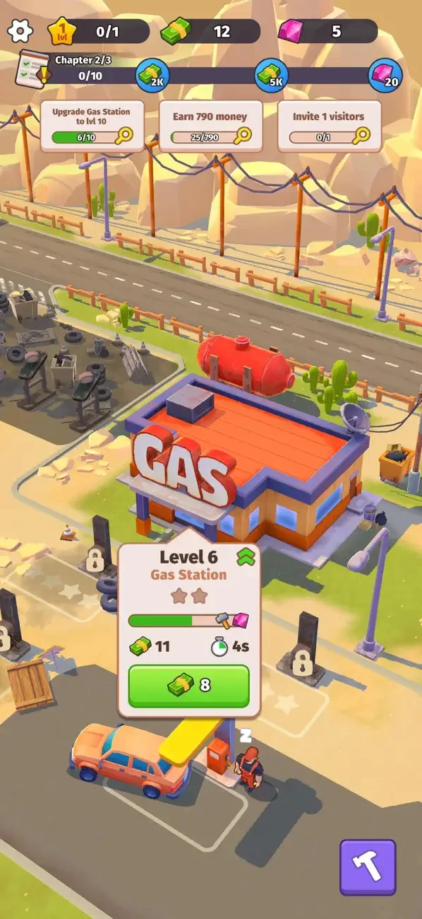 Roadside Empire: Gas station screenshot 1