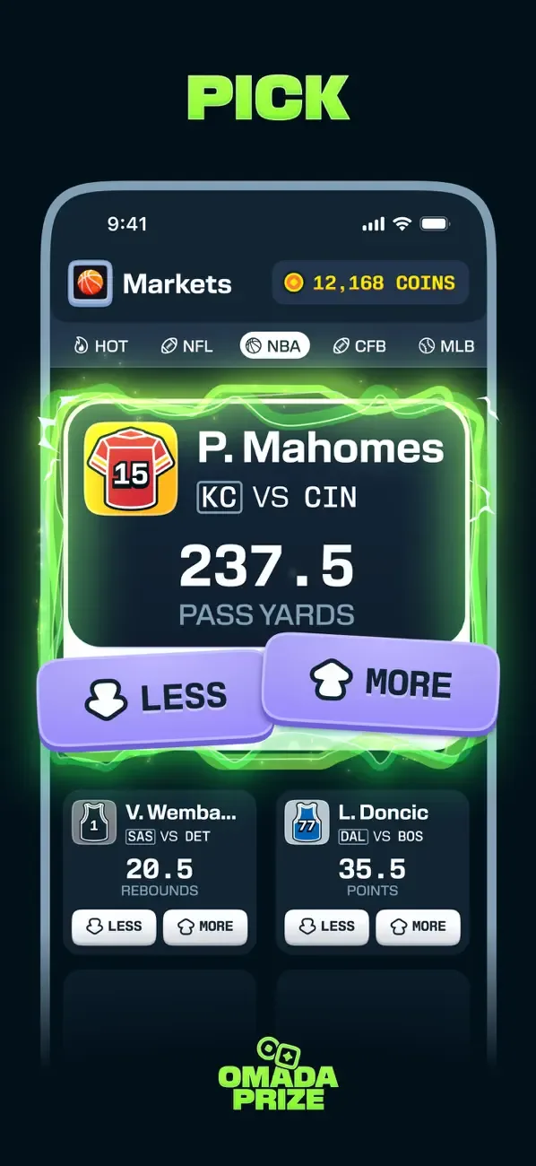 OmadaPrize: Game Sports Picks screenshot 1