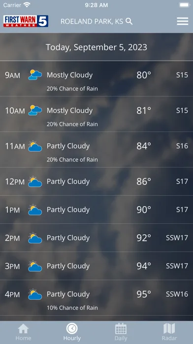 KCTV5 First Warn 5 Weather screenshot 2