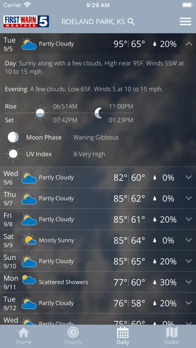 KCTV5 First Warn 5 Weather screenshot 3