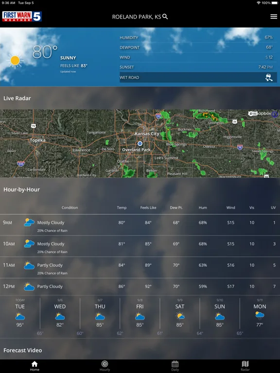 KCTV5 First Warn 5 Weather screenshot 5