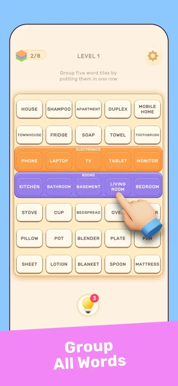 Connect Word Association Game screenshot 1