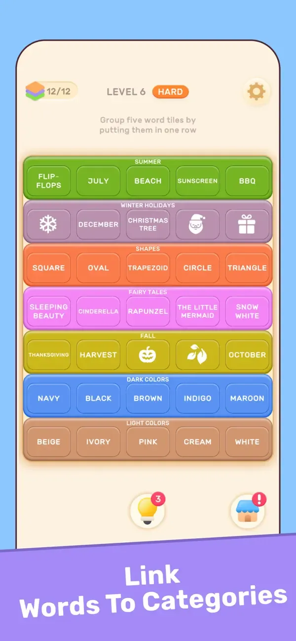 Connect Word Association Game screenshot 2