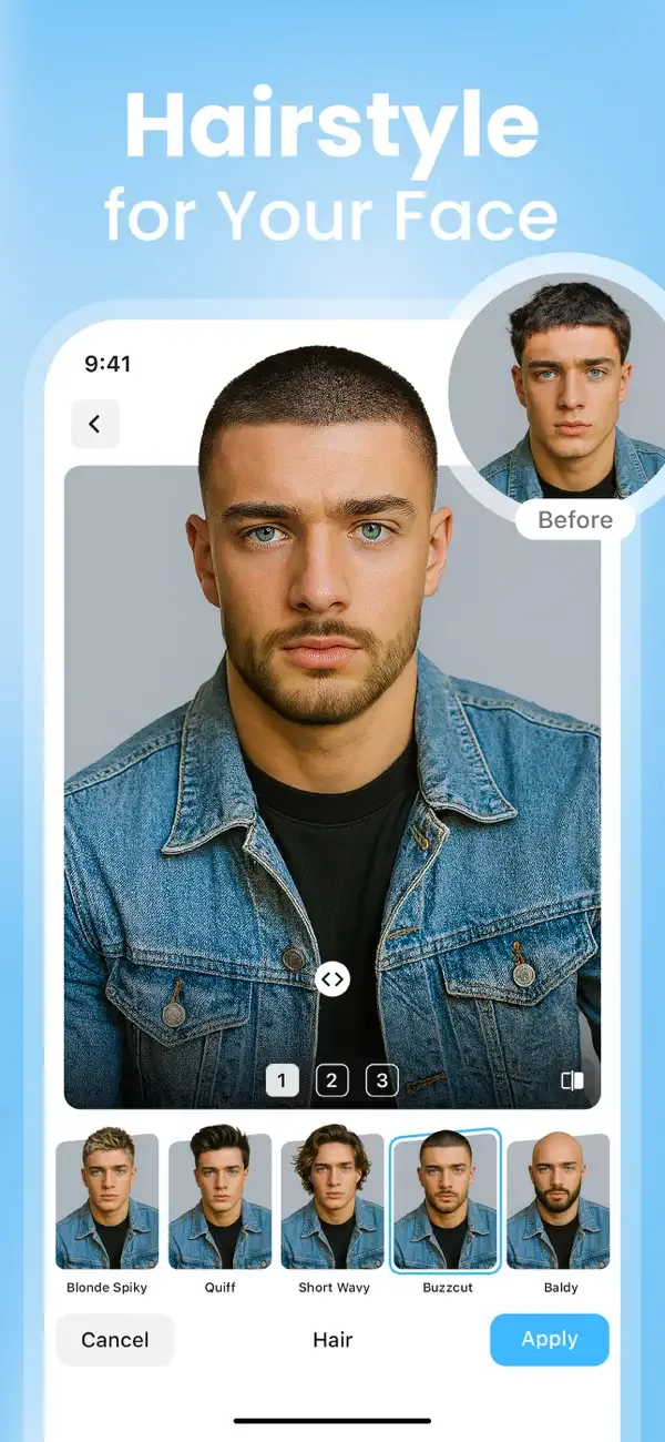 Hair AI: Hairstyle Filter, Cut screenshot 1
