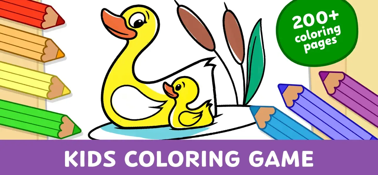 Kids Coloring Games & Drawing screenshot 1