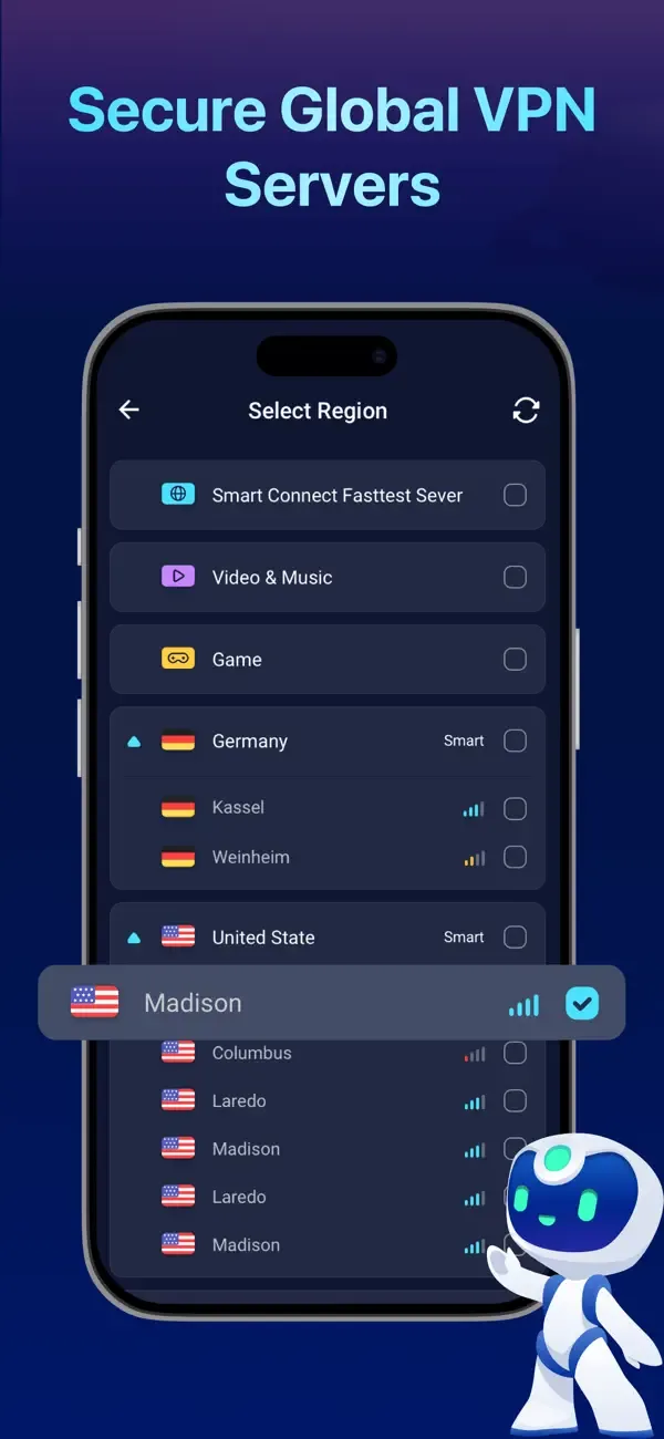 Global VPN Secure Browser screenshot 4