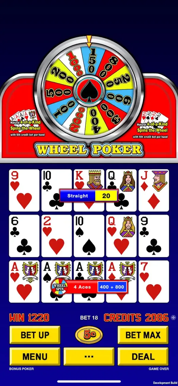 High Roller Video Poker screenshot 1