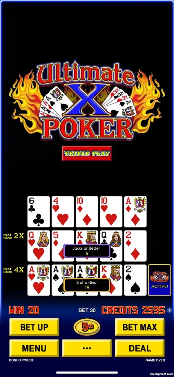 High Roller Video Poker screenshot 2