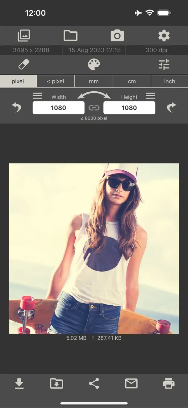 Image Size screenshot 2