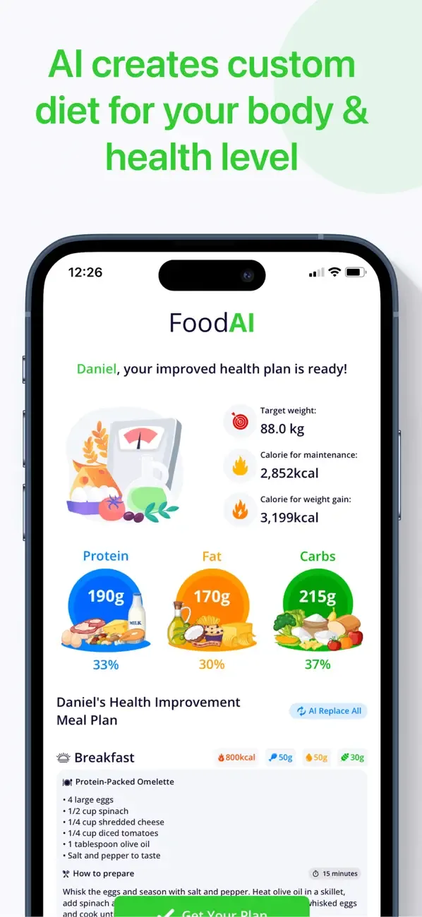 Calorie Tracker・Diet: Food AI screenshot 5