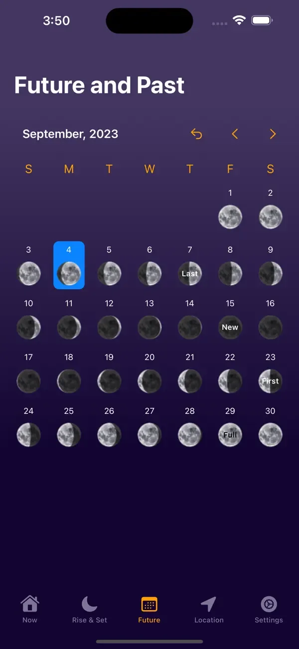 Moon Phase Calendar Plus screenshot 2