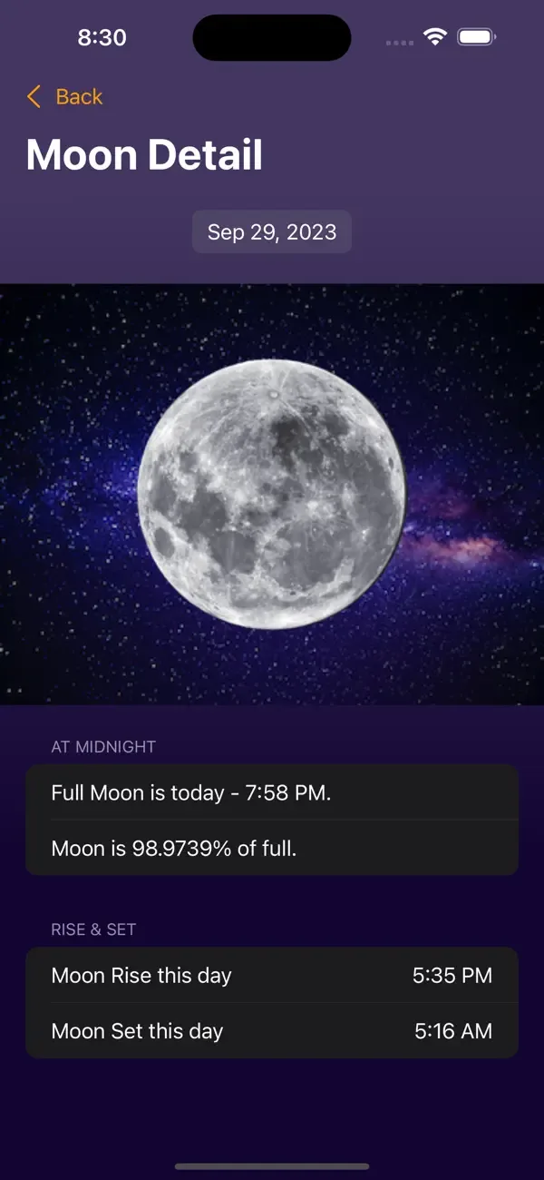 Moon Phase Calendar Plus screenshot 4