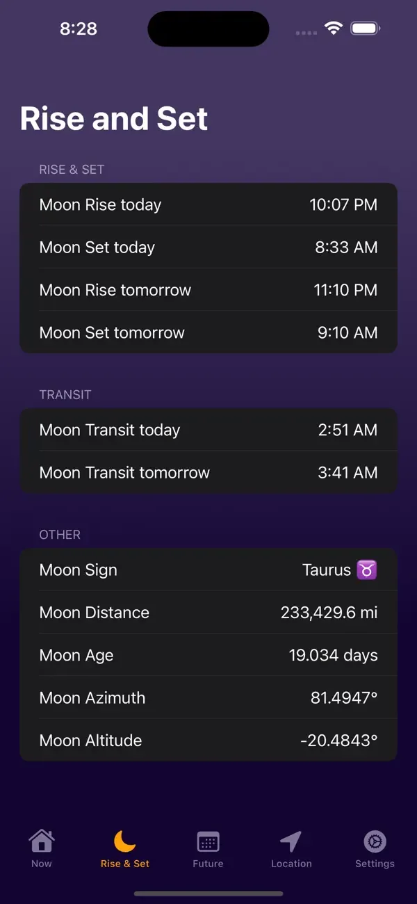 Moon Phase Calendar Plus screenshot 5