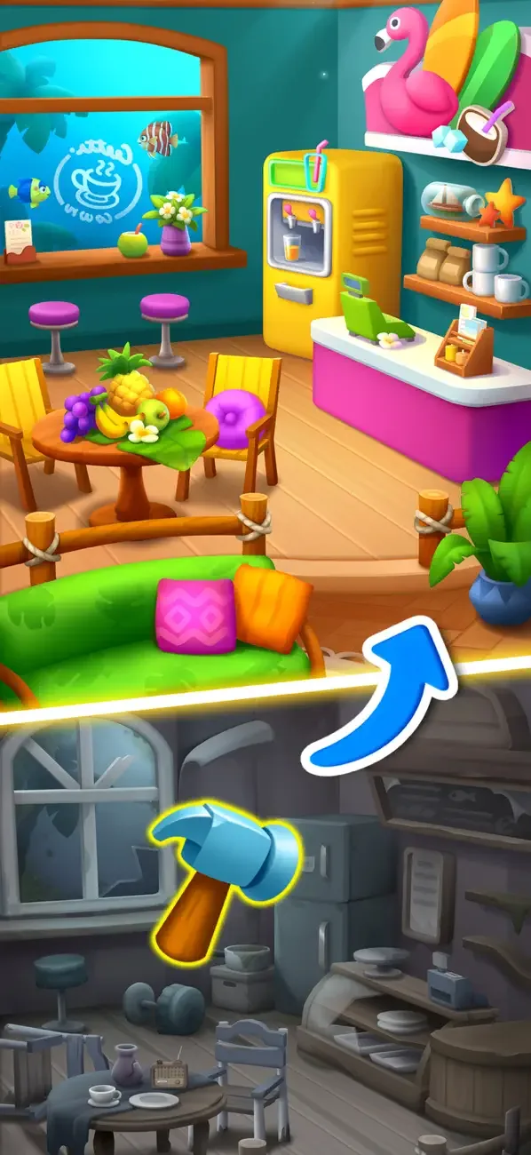 Merge Ocean - Cooking & Decor screenshot 3