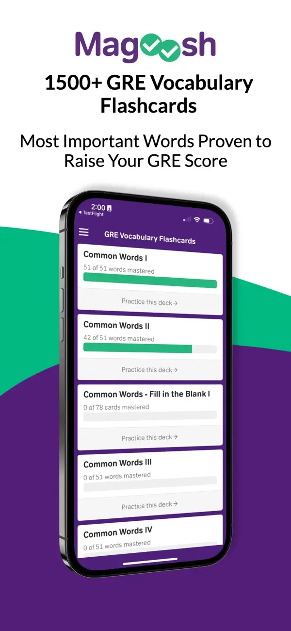 GRE Vocabulary Flashcards screenshot 1