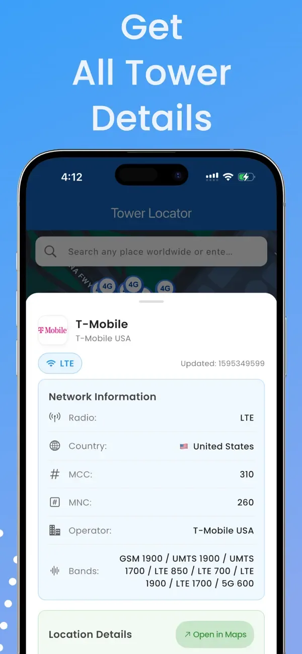 CellMapper screenshot 3
