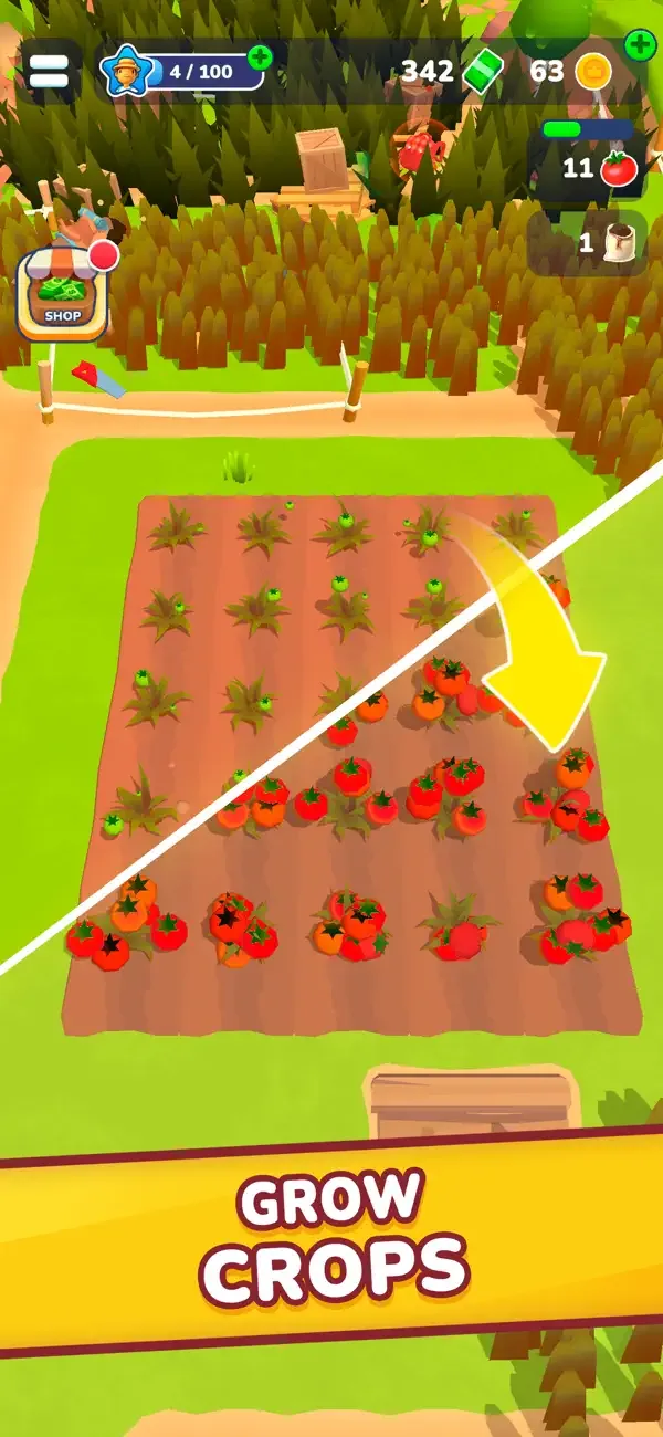 Little Farm Story: Idle Tycoon screenshot 1