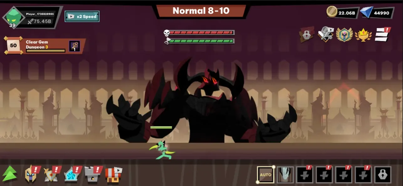 Stickman vs Monster: Idle RPG screenshot 2
