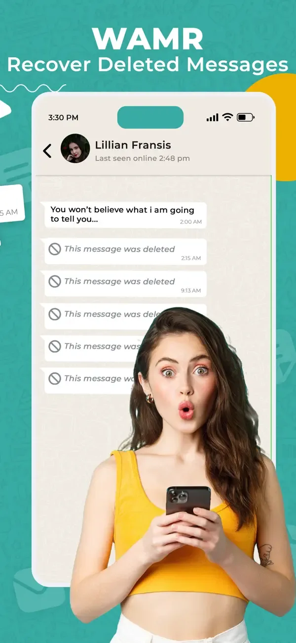 WAMR Recover Deleted Messages screenshot 3