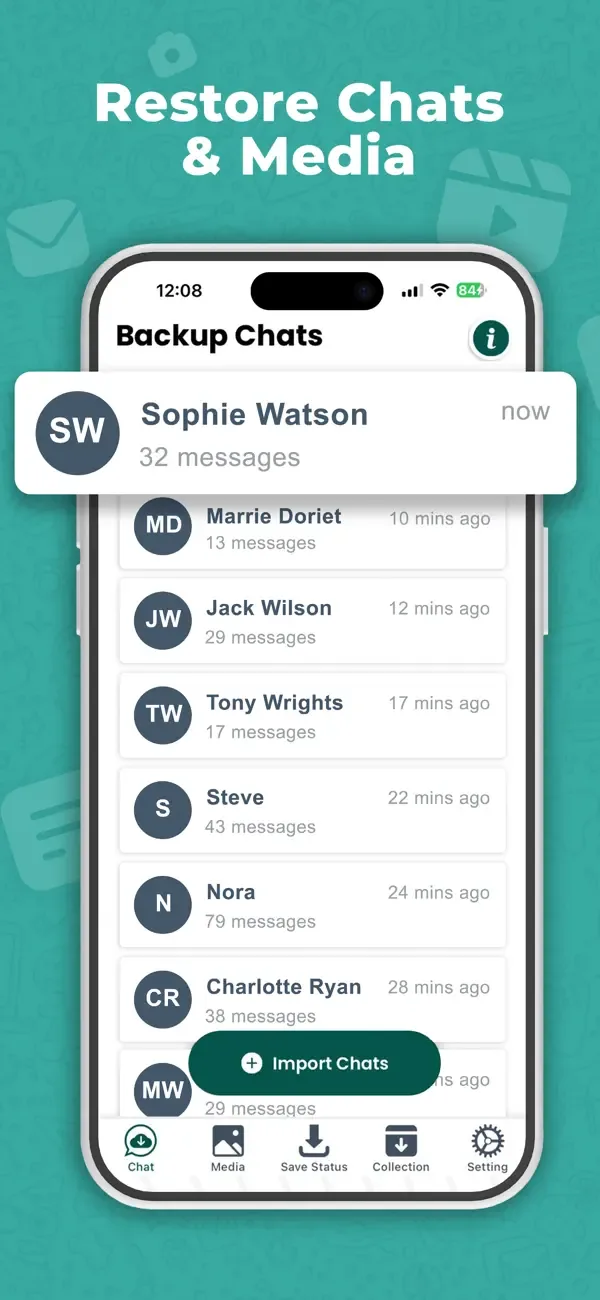 WAMR Recover Deleted Messages screenshot 5