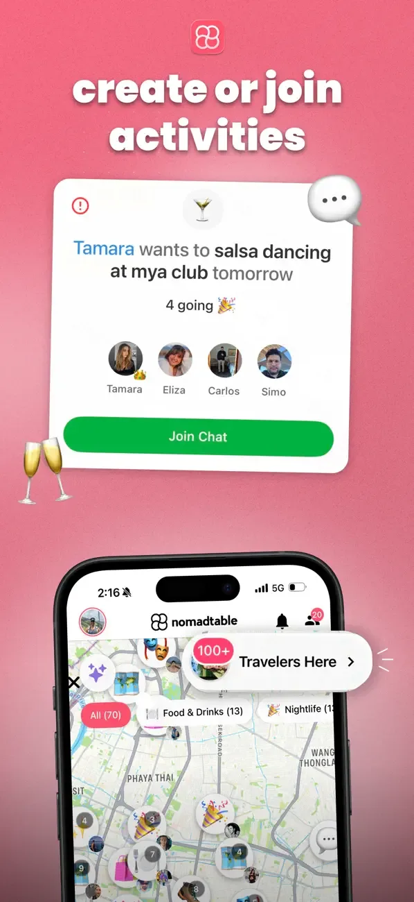 nomadtable: travel friends screenshot 2